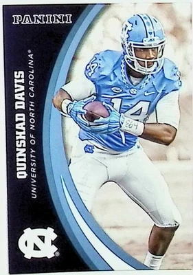 2016 PANINI NORTH CAROLINA TAR HEELS #14 QUINSHAD DAVIS BASE CARD NM-MT - Image 1 of 2