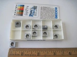 (Qty 10) Seco SCMT09T308-M5 SCMT32.52-M5 TP2501 Carbide Turning Inserts 03169504 - Picture 1 of 4