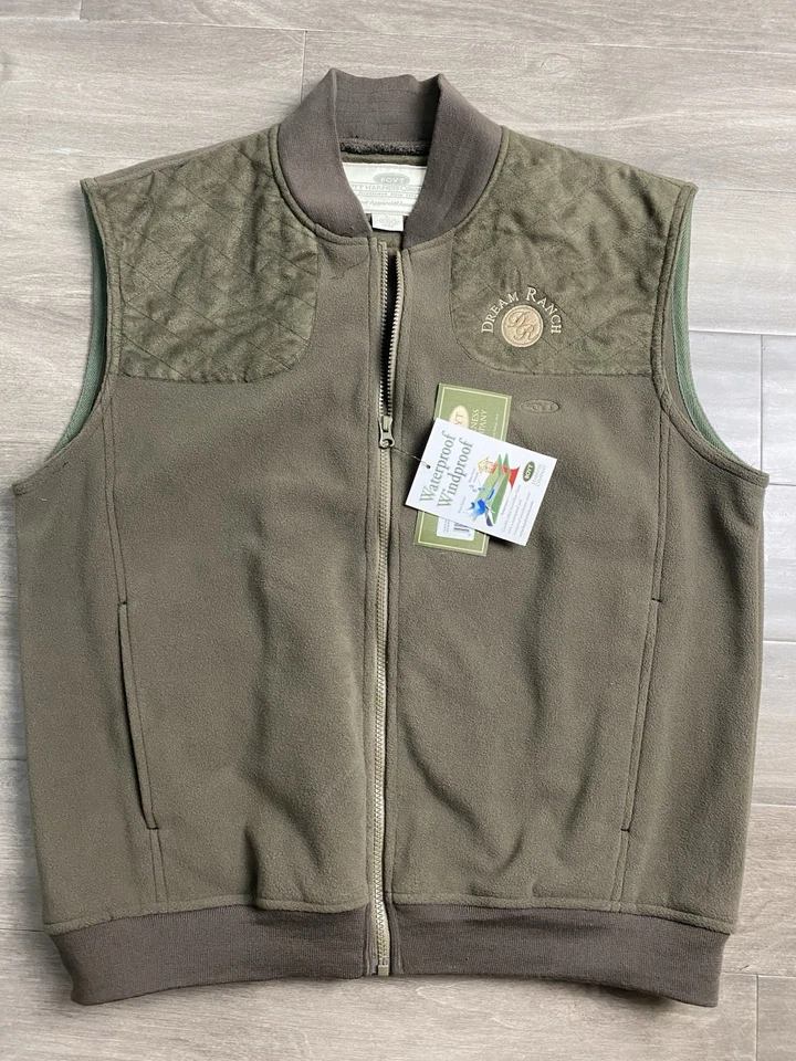 New Boyt Harness Hurricane Waterproof Green Fleece Hunting Vest Men’s Size L - Image 1 of 4