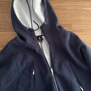 Michael Jordan Nike Air Jumpman Mens XL Blue Athletic Parka Hood Full Zip RARE - Picture 1 of 5