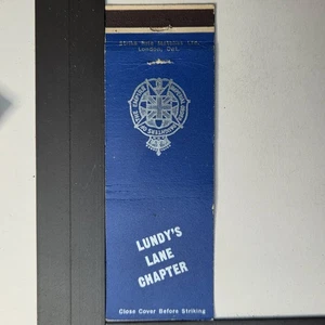 Lundy's Lane Chapter Empire Imperial Corps Blue Vintage Matchbook - Picture 1 of 1