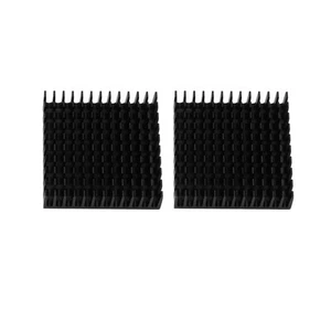 2 x refroidisseur aluminium noir dissipateur thermique 40 x 40 mm x 11 mm T2F43640 - Photo 1/4