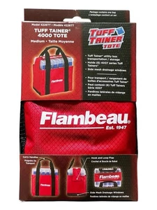 Flambeau Outdoors 4000 Red Tuff Tainer™ Tote / Tackle Bag Medium Model 4226TT - Picture 1 of 5