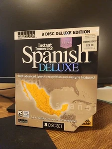 Spanish Lesson, Instant Immersion Spanish Language Deluxe 8 CD Deluxe Edition - Picture 1 of 9