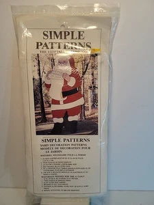 Simple Patterns For The  Yard Art  Pattern Woodwork Santa Checking  Lightfoot - Picture 1 of 4