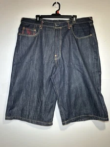 RED MONKEY COMPANY - MEN'S DENIM BLACK JEAN SHORTS - 40 - VINTAGE MARTIN KSOHOH - Picture 1 of 13