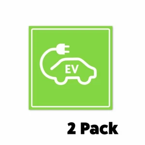 Adesivi EV Ricarica Decalcomania Auto Elettrica VERDE Adatta Chevrolet Bolt LEAF Tesla BMW - Foto 1 di 6