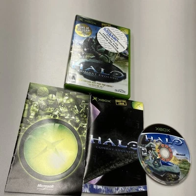 Halo Combat Evolved 2001 Original Microsoft Xbox CIB Complete Sticker on Box FS! - Image 1 of 4