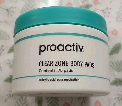 Proactiv CLEAR ZONE BODY PADS 75 Pads Salicylic Acid Acne Medication EXP 04/2026 - Image 1 of 4