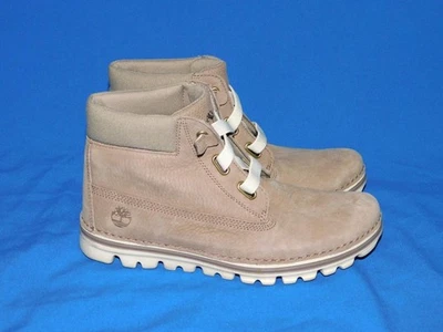 Botas de tornozelo Timberland 7.5 marrom acastanhado brookton couro com cadarço leve 38.5 - Imagem 1 de 4