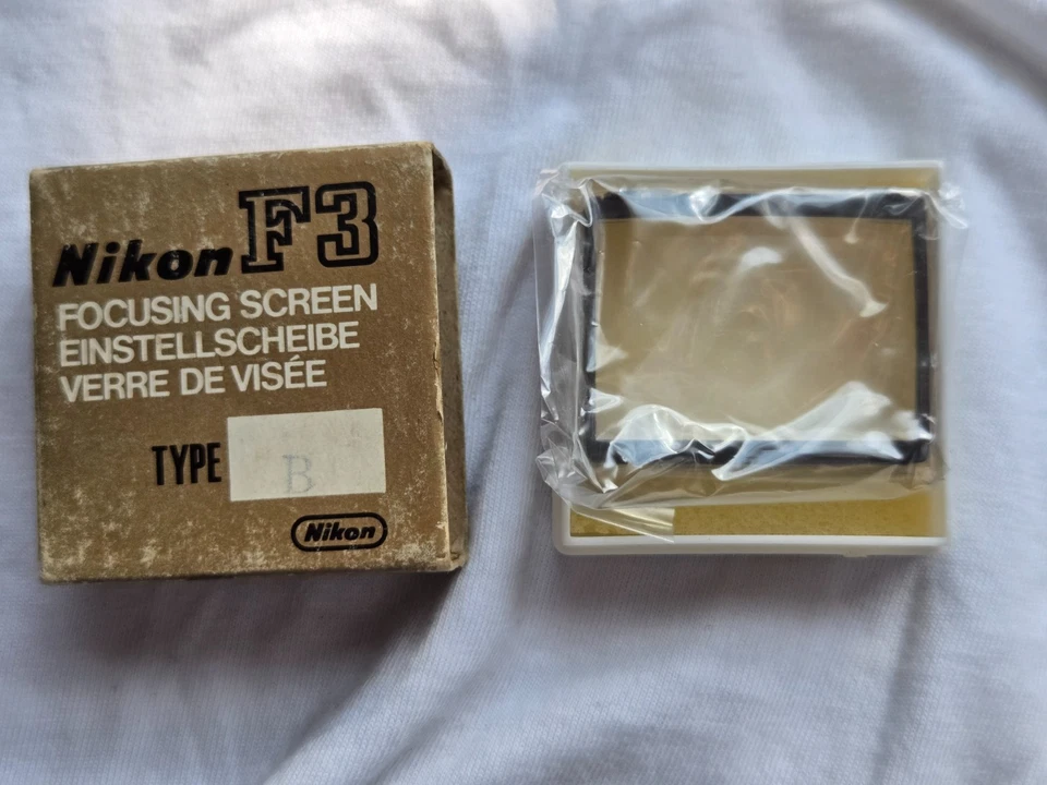 Pantalla de enfoque original Nikon F3hp F3 tipo B en excelente estado Foto 1 de 1