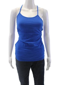 Lululemon Womens Scoop Neck Racerback Sleeveless Active Tank Top Blue Size 2 - Picture 1 of 4