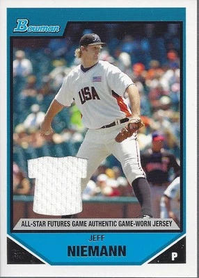 2007 Bowman Draft Future's Game Prospects Jerseys #BDPP83 Jeff Niemann Jersey BB - Image 1 of 2