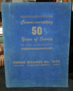 Union Grange No.1648, Shelby, OH ~ 50 años de servicio programa conmemorativo, 1956 - Imagen 1 de 3