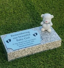 Personalised Granite Memorial Plaque Baby Grave Marker Cemetery Headstone
