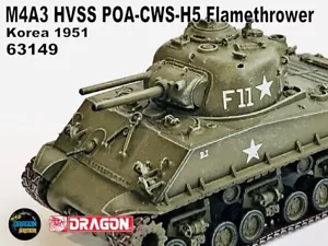 M4A3 HVSS POA-CWS-H5 Flamethrower Korea 1951 DRAGON ARMOR 1:72 63149 - Picture 1 of 4