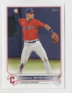 (10) LOTTO 2 CARTE ANDRES GIMENEZ 2022 TOPPS SERIE #504 CLEVELAND GUARDIANS - Foto 1 di 1