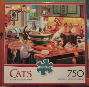 Buffalo Games "Kitten Kitchen Capers" Cats Collection 750 Jigsaw Puzzle 24"×18"