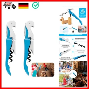 2 Stk Korkenzieher Weinöffner Kellner Flaschenöffner Profi Sommelier Messer K... - Bild 1 von 9