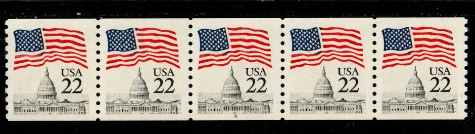 Scott 2115 22¢ Flag over Capitol P#4 MNH Free shipping in the USA - Image 1 of 1
