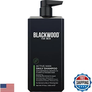 BLACKWOOD FOR MEN Active Man Daily Shampoo - Thickening and Clarifying Shampo - Picture 1 of 5