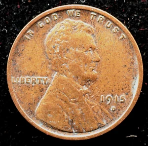 KAPPYSCOINS G6681 1915D VF VERY FINE LINCOLD HEAD CENT VF VERY FINE - Picture 1 of 2