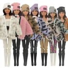 Casual Outfit Doll Winter Coat Plush Jacket Doll Plush Coat  Girls Toy