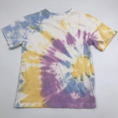 Camiseta Circo Pastel Tie Dye Manga Curta Juvenil Tamanho P 6/7 Summer Camp Festival - Imagem 1 de 4