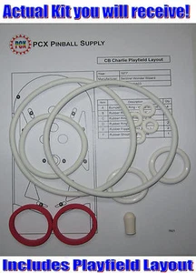 1977 Sentinel Wonder Wizard CB Charlie Pinball Rubber Ring Kit - Picture 1 of 2