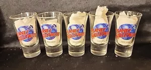 Lote de 5 vasos de chupito de recuerdo Planet Hollywood de 3,5 pulgadas acampanados - Imagen 1 de 6