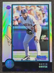 1998 Bowman Chrome #71 David Ortiz RC Refractor Rookie Card Silver Holo Rainbow