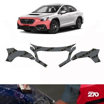 2022-24 Subaru WRX Pre-Cut Front Bumper Paint Protection Clear Film PPF Bra Wrap - Image 1 of 4