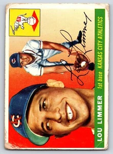 1955 Topps #54 Lou Limmer Kansas City Athletics Good 24563 - Picture 1 of 2