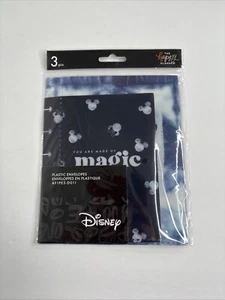 NEU Happy Planner Disney Indigo Mickey & Minnie Snap-In Kunststoff Umschläge 3er Pack - Bild 1 von 6