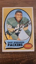 Dave Robinson Signed 1970 Topps #102 Packers Autographed Card HOF AUTO 
