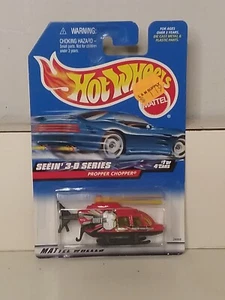 Hot Wheels Seein’ 3-D Series Propper Chopper 2000 rojo #9 nuevo y sellado - Imagen 1 de 2