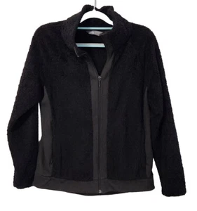 North Face Jacke Damen Medium Schwarz Fuzzy Reißverschluss - Bild 1 von 8