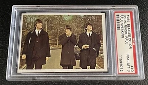 PSA 8 Paul McCartney Rookie Card 1964 Beatles Color #40 Topps Dingo Starr 1960s - Picture 1 of 3