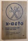 X-acto Project Handbook and Hobby Tool Guide 1968 30 pgs 5,5"×8,5" cuir bois