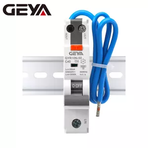 GEYA AC/A Type RCBO 6KA 1P+N 10-50A Circuit Breaker Over Current&Leakage Protect - Bild 1 von 12