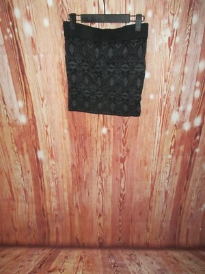 C&A Clockhouse We Love Knit Strickrock schwarz grau gemustert Grösse S - Bild 1 von 4