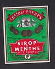  Ancienne étiquette Alcool  France BN126311 Sirop de Menthe   