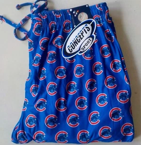 CHICAGO CUBS MENS SLEEP LOUNGE PAJAMA PANT M L XL 2X POLY BLEND POCKETS NWT - Picture 1 of 2