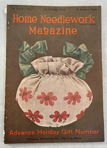 1908 Home Needlework Magazine Fashion Embroidery Knitting Crochet ++ - Picture 1 of 11