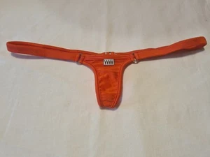 Rare Wicked Weasel 427 Shiny Lycra Micro String Back Bikini Bottom - Small - Picture 1 of 9