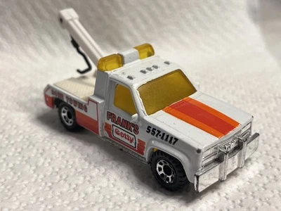 Matchbox Superfast #21 White GMC Wrecker "Frank's Getty" - Image 1 of 4