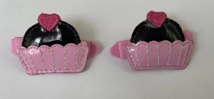 Gymboree Girls Sweeter Than Chocolate Puffy Cupcake Hair Clip Barrette Pink - Picture 1 of 3