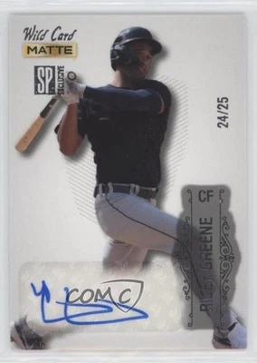 2022 Wild Card Matte SP Exclusive Baseball Auto White /25 Riley Greene Auto - Image 1 of 2