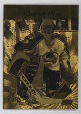 1995-96 Select Certified Edition Gold Team Patrick Roy #10 HOF - Image 1 of 2