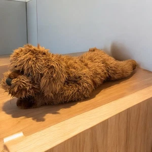 Plow & Hearth schokobraun Labrador Hund Plüsch realistisch zottelig Jumbo 46 Zoll - Bild 1 von 5
